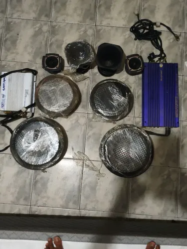 Som automotivo completo 2 medio de 10 2 grave de 15 2 corneta 2 tuita 2 Módolo 1200 