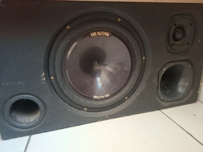 Caixa triu bravoxx mais aparelho pioneer com controle tudo funcionando 