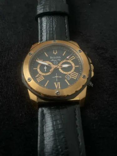 Bulova Marine Star Preto/rosegold
