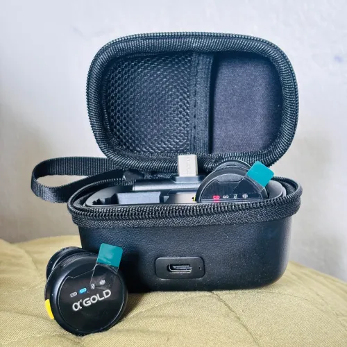 Microfone Lapela Gold o melhor, NOVO!