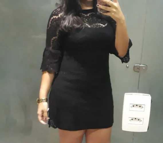 Vestido em renda