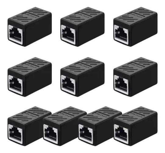 Adaptador Extensor RJ45 Conector de Emenda para - Cabo de Rede, CAT5/6/7