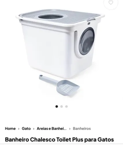 Caixa de Areia Sanitário para Gatos