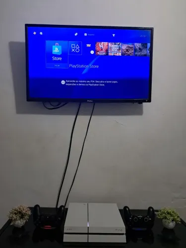 PS4 Branco Desbloqueado com 2800 jogos