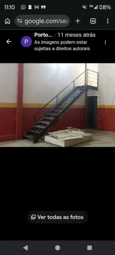 Escada reta e caracol