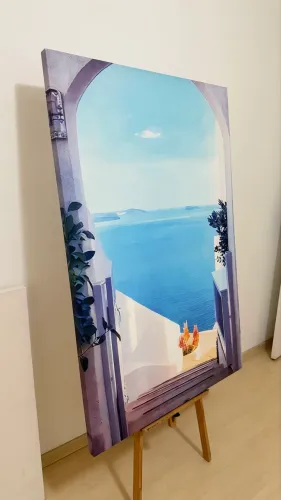 Quadro decorativo visto pro mar