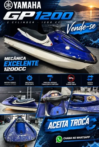 Jetski Yamaha GP1200r aceita troca