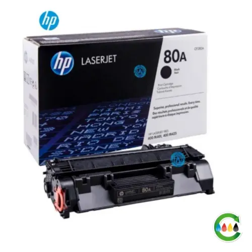 Cartucho de toner para impressora HP, modelo 80A