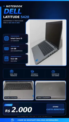 Notebook Dell i5 11geracao
