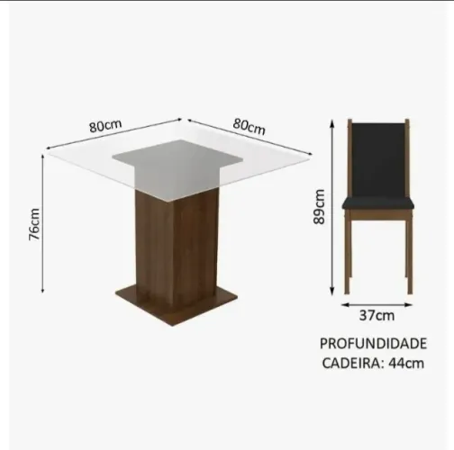 Mesa de jantar 04 cadeiras
