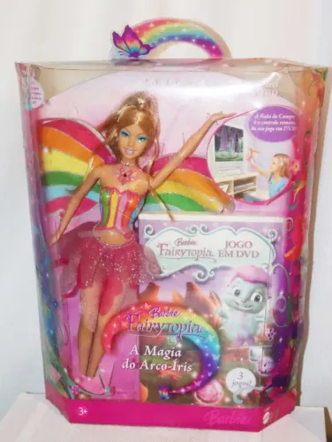 Barbie Elina Fairytopia Magia do Arco-Iris na caixa