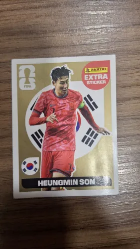 Figurinha da copa Heungmin Sim legend ouro
