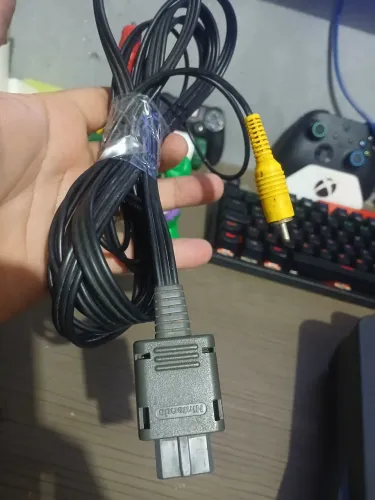 Cabo AV Original para Super Nintendo/64 e Game Cube