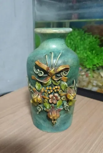 Vaso decorativo de Barro - Verde