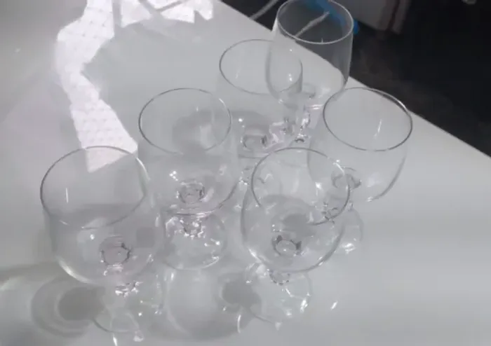 Taças de vinho de cristal x6