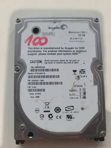 Hd IDE 100gb 7200rpm seagate raro colecao antigo