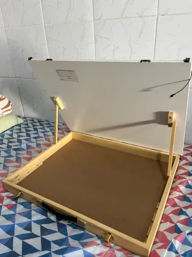Prancheta Portátil P/ Desenho A2 + Regua Paralela - Trident