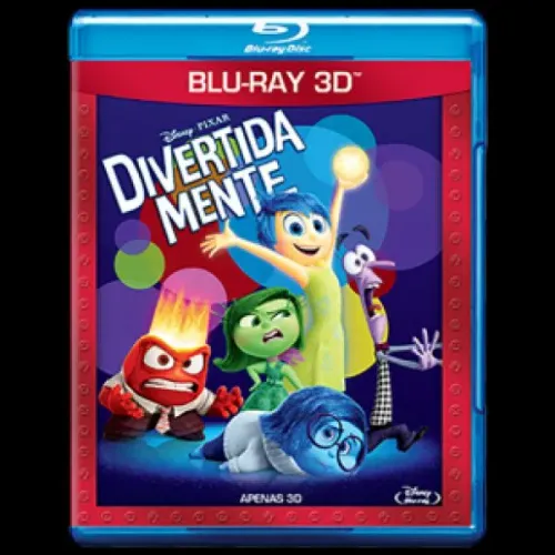 Blu-Ray Divertida Mente 3D Disney Original, Novo e Lacrado de Fábrica DUBLADO E LEGENDADO