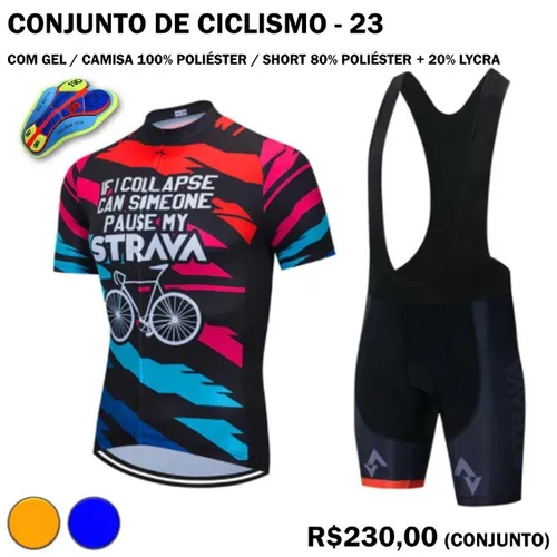 Camisa + Bretelle - Ciclismo Strava