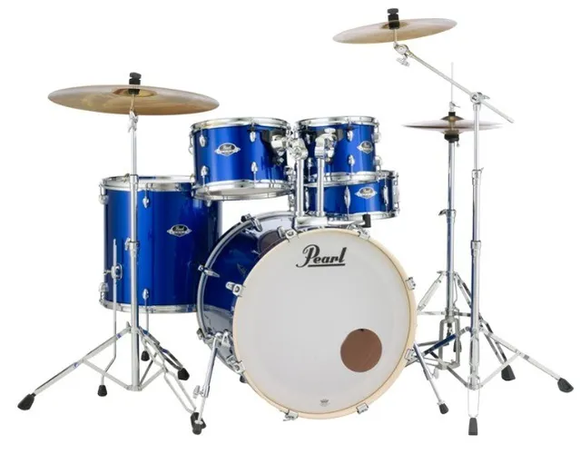Bateria Pearl Exx Export Azul Bumbo 20 Shell Pack - Somos Loja