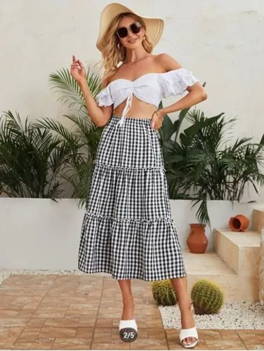 Saia xadrez Shein nova P