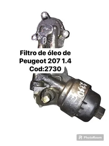 filtro de óleo Peugeot 207 1.4