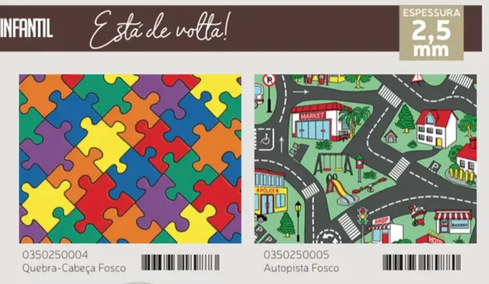 Piso vinilico infantil 2,5mm