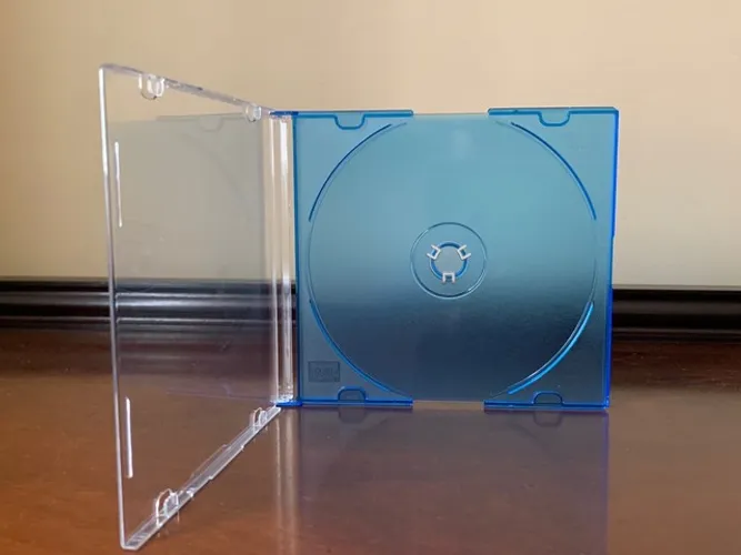 30 CD BOX SLIM (AZUL) CAPA/CAPINHA DE CD/DVD