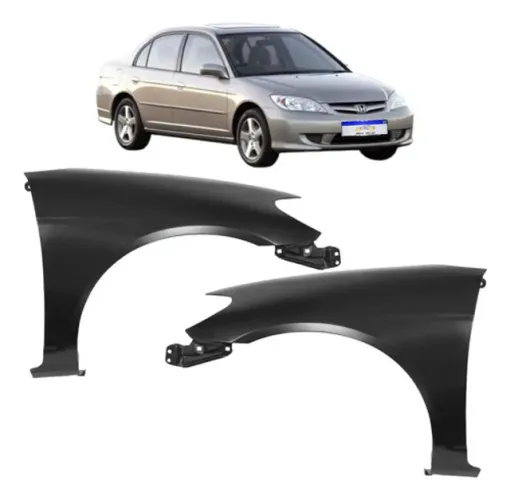 Paralama Honda Civic 2004 2005 2006 Dianteiro Novo