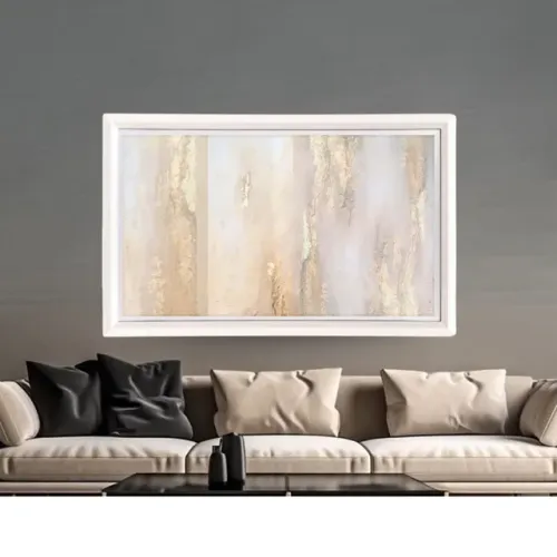 Quadros abstratos neutros modernos . pintados à mão