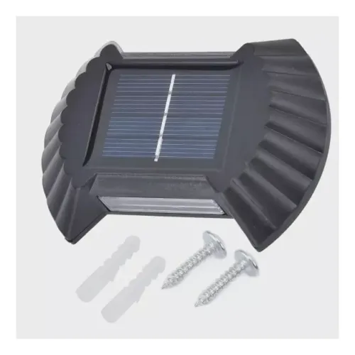Luminária Solar Kit 2 Unid Parede Led Spot Arandela Externa