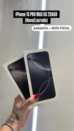iPhone 16 PRO MAX 5G 256GB, 512GB E 1TB (Novo/Lacrado)  Garantia e Nota fiscal