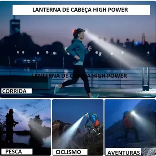 Lanterna de Cabeça super forte! 