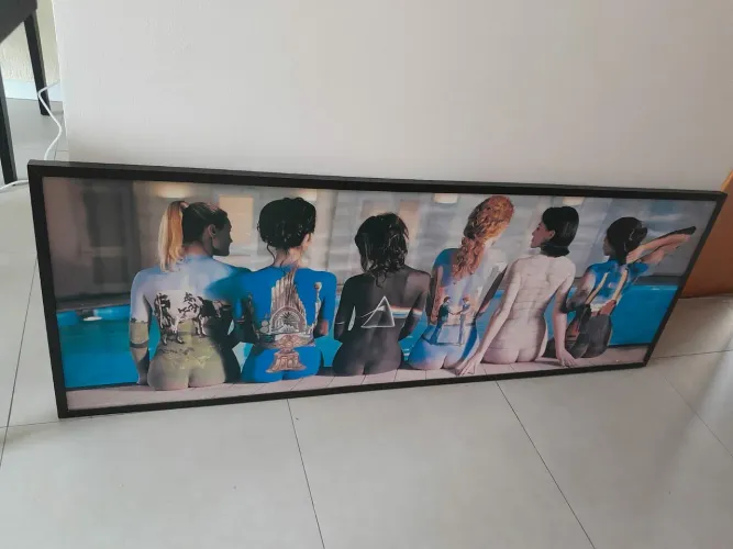 Quadro "mulheres Pink Floyd" com moldura  160x60