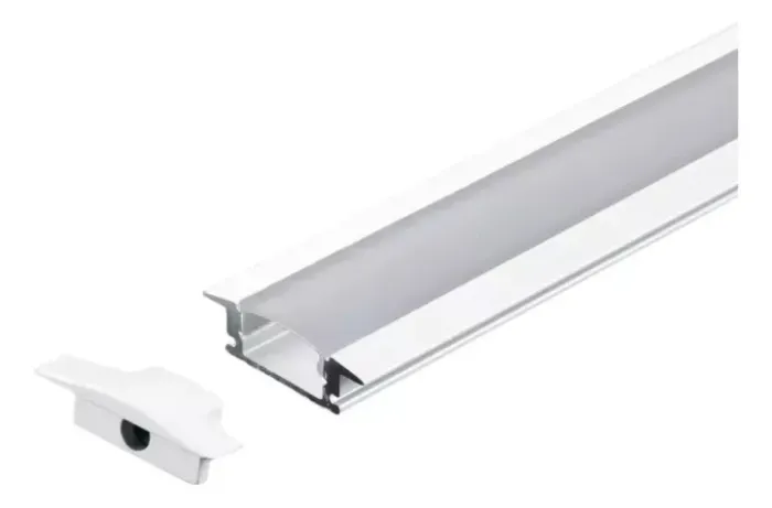 2 Metros Perfil Alumínio Embutir - Promoção