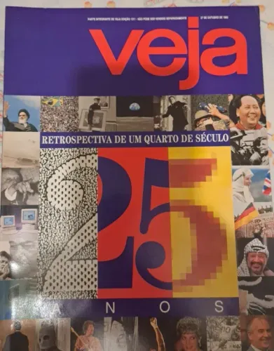 Revista Veja - Retrospectiva 25 Anos - 27/10/1993 - excelente estado