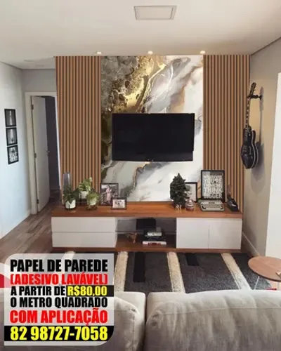 Papel de parede adesivo 3D