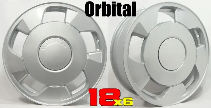 Roda aro 18 Volkswagen Orbital Prata Tala 6 jogo