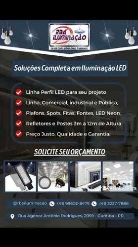 Perfil LED 3m 24x7mm completa R$ 179,90