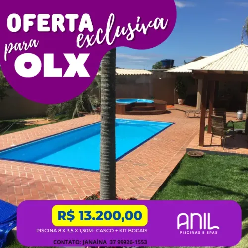 Ja - Piscina ideal para nataçaõ - 8 metros com area livre