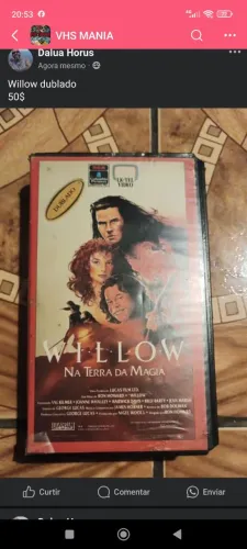 Fita VHS Willow - Na Terra da Magia - Dublado