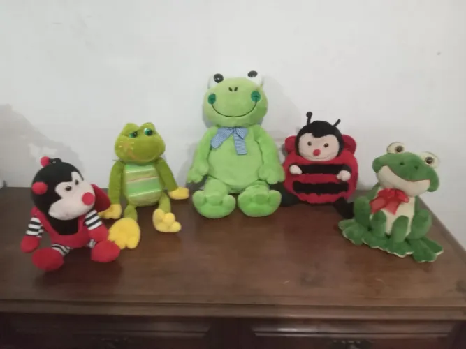 Coleção de Pelúcias Animais Fofinhos
