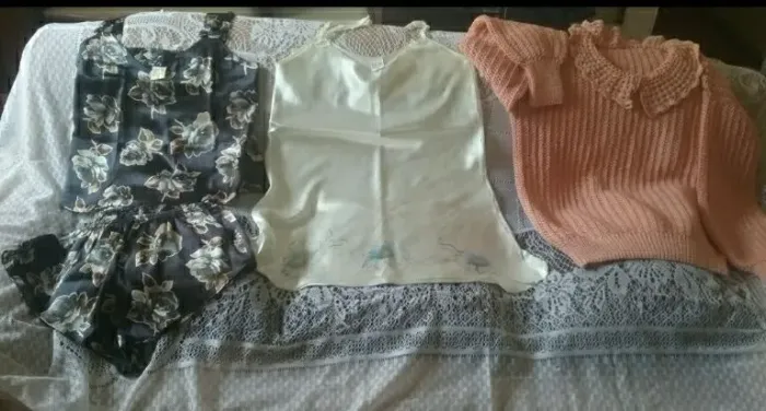 Blusas e shorts femininos - lote