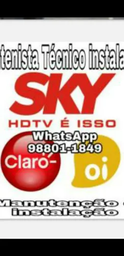 Instalador sky claro oi PARABÓLICA Digital 