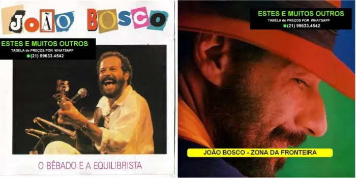 8 Cds João Bosco . Mais de 800 cds disponíveis.