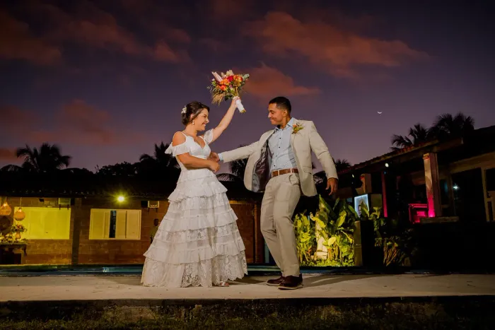 Vestido de Noiva - Estilo Romântico / Boho Chic - ÚNICO!