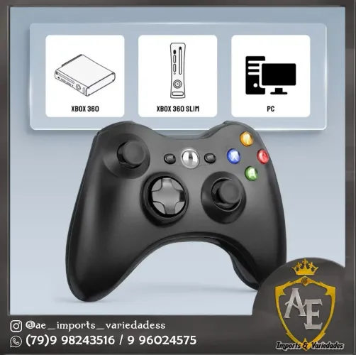 Controle para Xbox 360 e PC sem fio