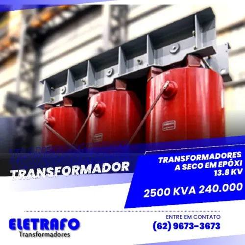 Transformador a Seco em Epóxi 13,8 kV - 2500 kVA | Alto Desempenho e Confiabilidade