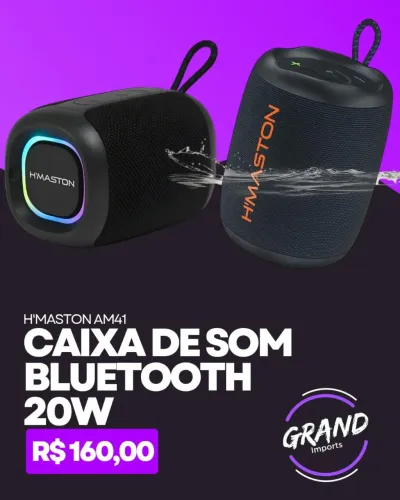 Caixa de Som Bluetooth 20w H'maston 