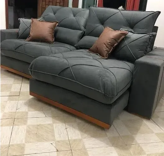 Sofá Retrátil Reclinável Gran Bello 2.00m D33 Pronta Entrega!